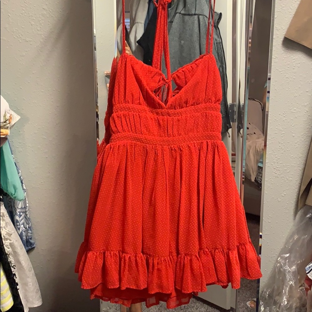 Lovers + friends Red flowy dress